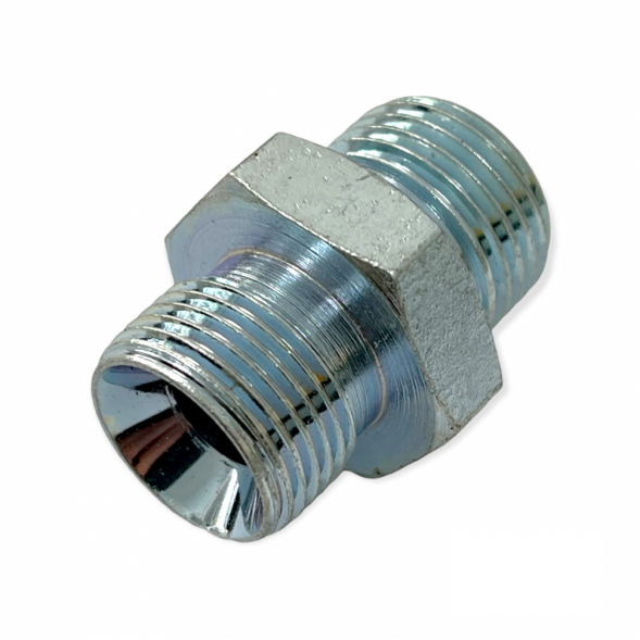 Штуцер ввертный насоса дозатора МТЗ (М22хМ20) М20х1,5-G1/2 ( Ф80-3407134 )