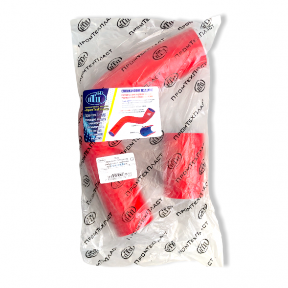 Комплект патрубков радиатора МТЗ-1221 (2шт) красный MVQ силикон ПТП 2235