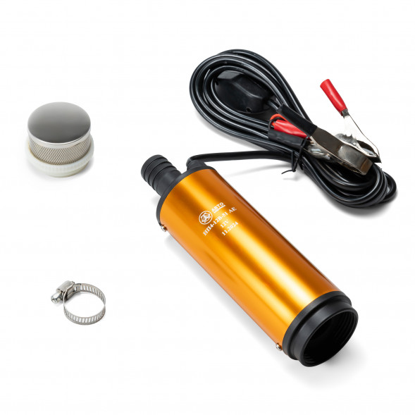 Насос перекачки топлива погружной со съемным фильтром, 12В, д51 мм, 35 л/мин, патр.18 мм АЕ