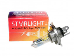 Автолампа H4 12V 60/55W старлайт 33260
